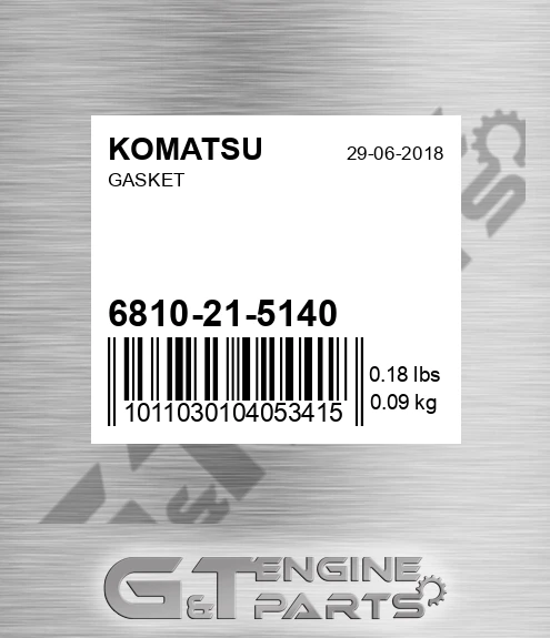 6810-21-5140 Gasket for KOMATSU