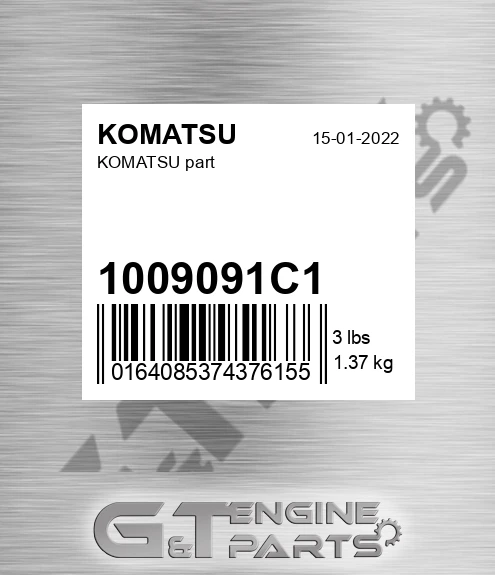 1009091C1 Part for KOMATSU
