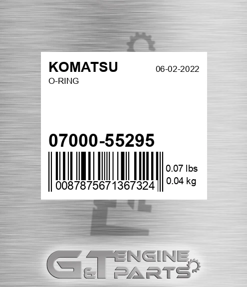 07000-55295 O-ring