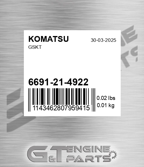 6691-21-4922 Gskt
