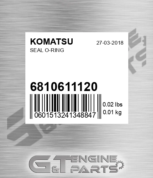 6810-61-1120 Seal O-ring for KOMATSU