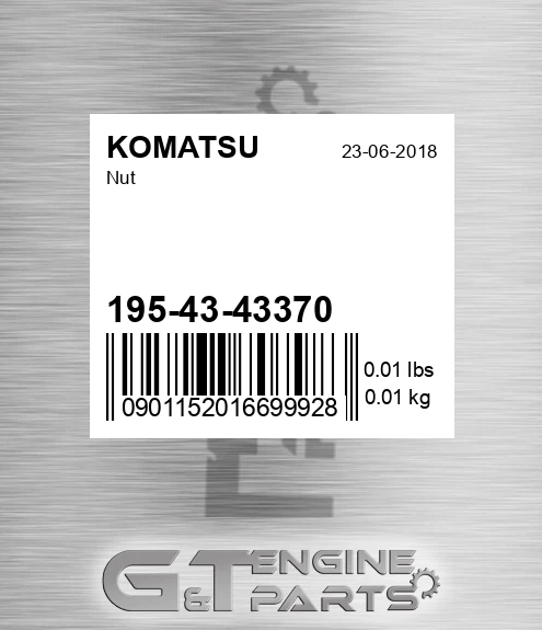 195-43-43370 Nut