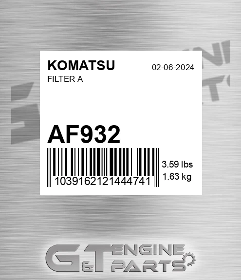 AF932 Filter A