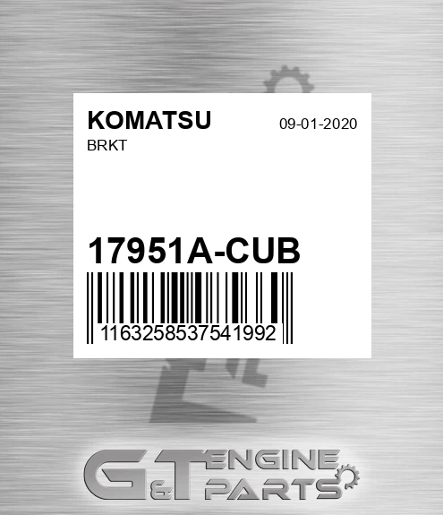 17951A-CUB Brkt for KOMATSU