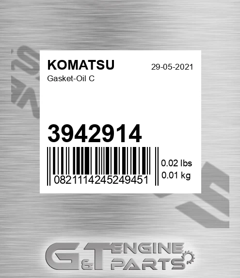 3942914 Gasket-oil C
