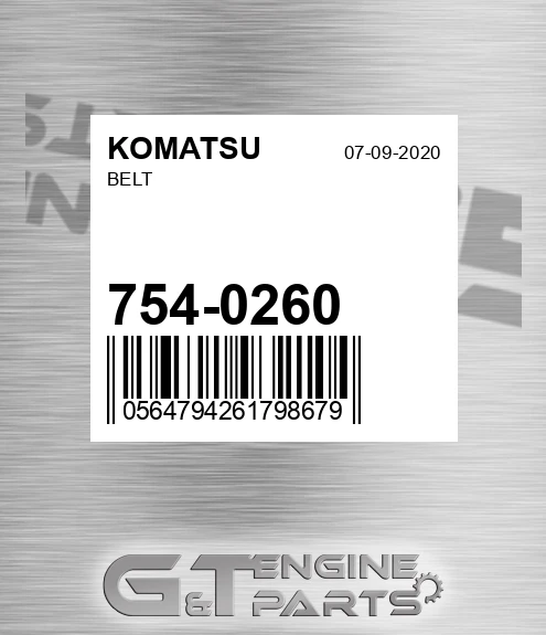 754-0260 Belt for KOMATSU