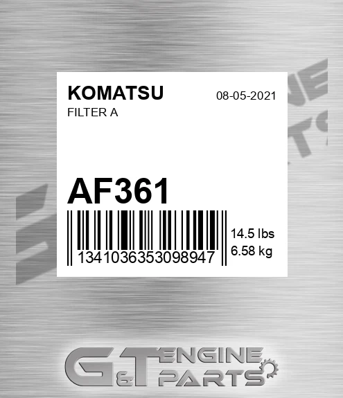 AF361 KOMATSU Filter A