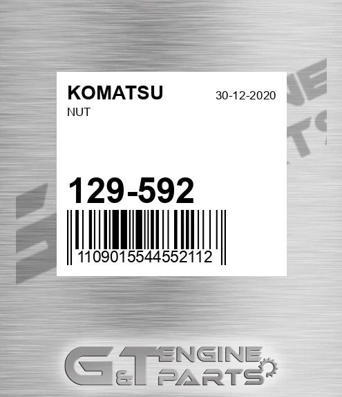 129-592 Nut for KOMATSU