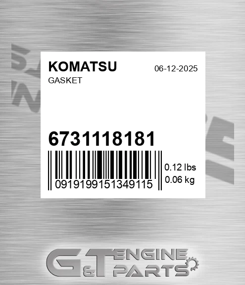 6731118181 Gasket