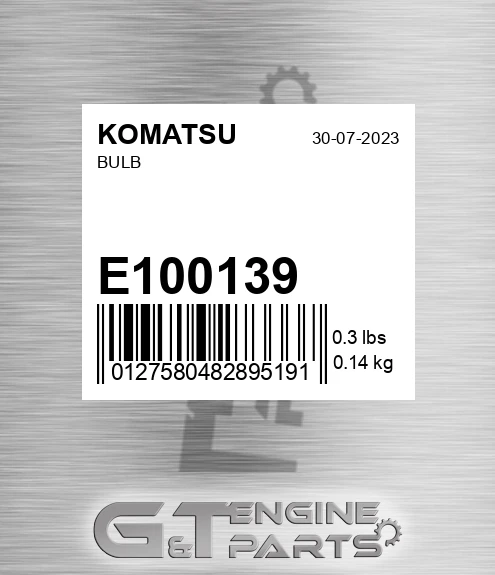 E100139 Bulb