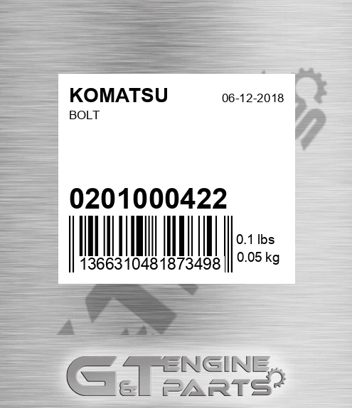 0201000422 Bolt