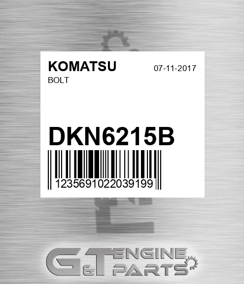 DKN6215B Bolt