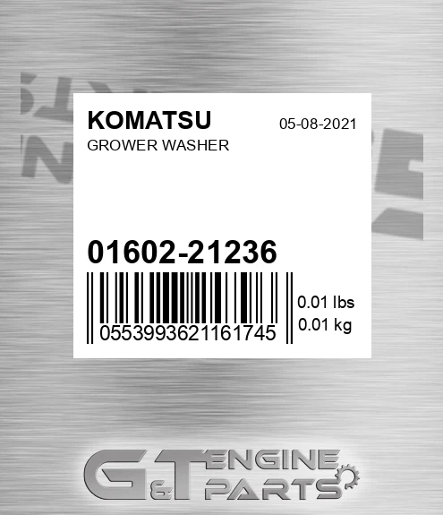01602-21236 Grower Washer