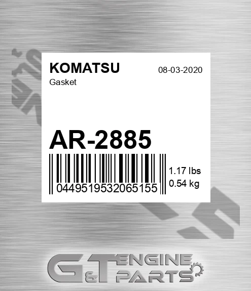 AR-2885 Gasket for KOMATSU