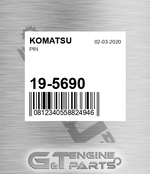 19-5690 Pin for KOMATSU