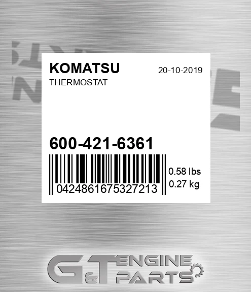 600-421-6361 Thermostat for KOMATSU