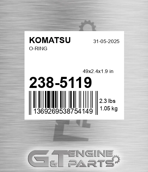 238-5119 O-ring