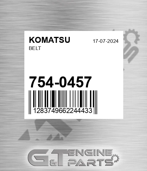 754-0457 Belt for KOMATSU