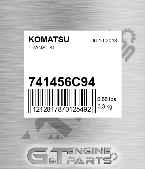 741456C94 Trans Kit for KOMATSU