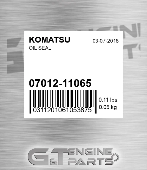 07012-11065 Oil Seal for KOMATSU