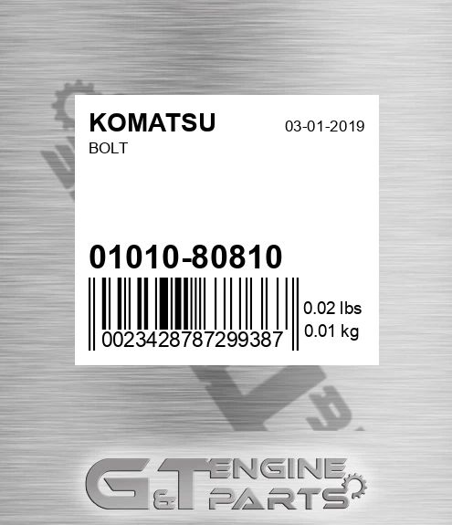 01010-80810 Bolt