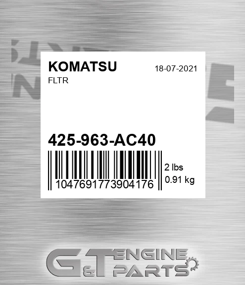 425-963-AC40 Fltr for KOMATSU