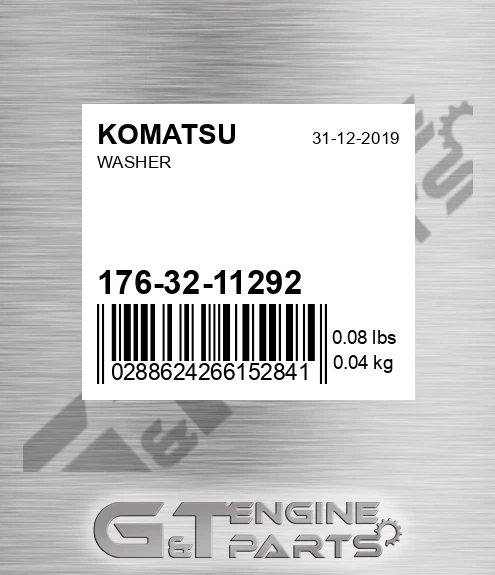 176-32-11292 Washer for KOMATSU