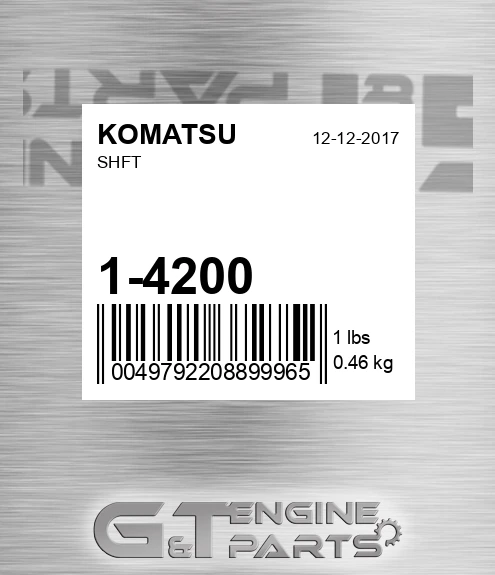 1-4200 Shft for KOMATSU