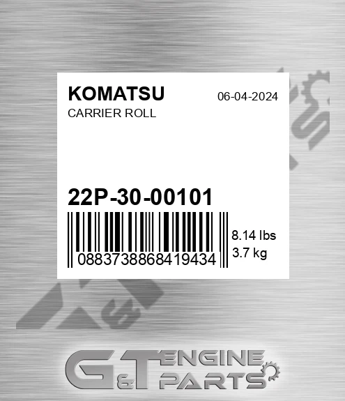 22P-30-00101 Carrier Roll for KOMATSU