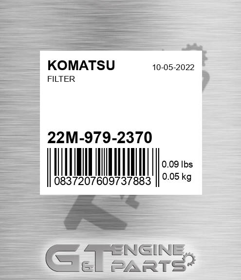 22M-979-2370 Filter for KOMATSU