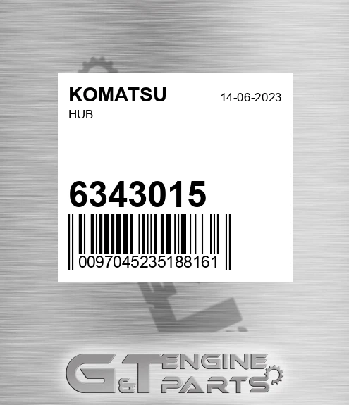 634-3015 Hub for KOMATSU