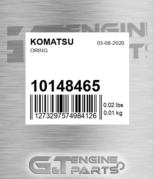 10148465 Oring for KOMATSU