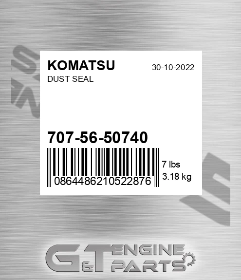707-56-50740 Dust Seal for KOMATSU
