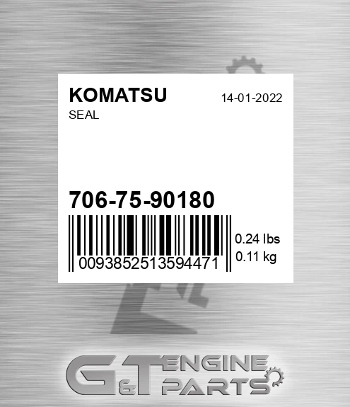 706-75-90180 Seal