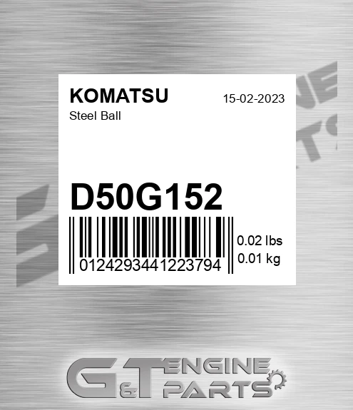D50G152 Steel Ball