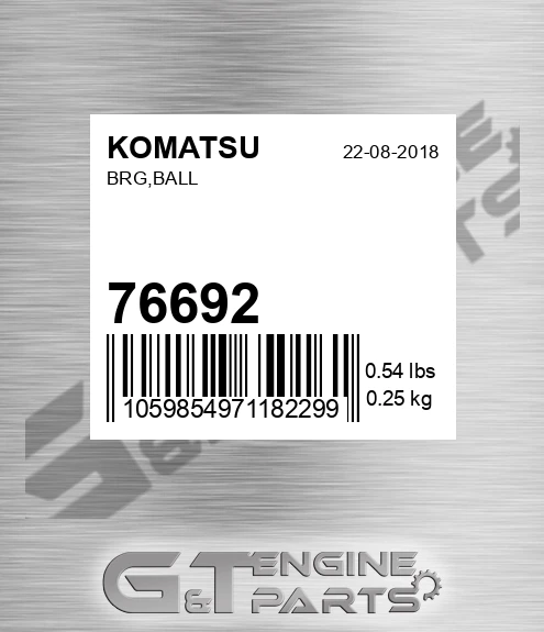 76692 KOMATSU Brg,ball