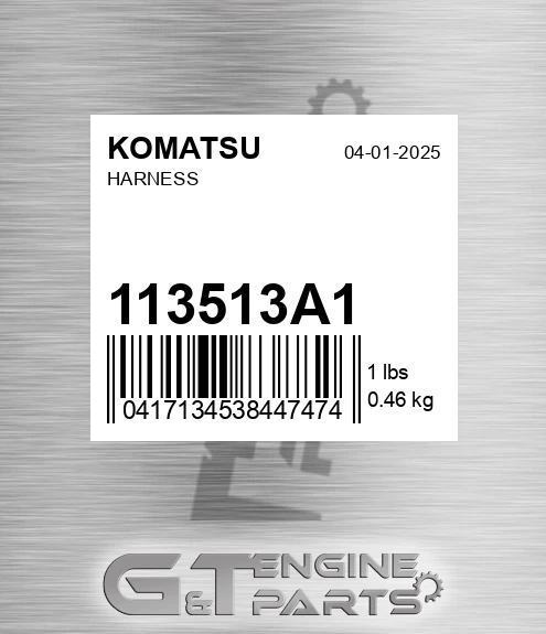 113513A1 KOMATSU Harness
