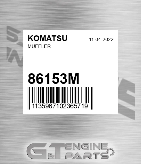 86153M Muffler for KOMATSU