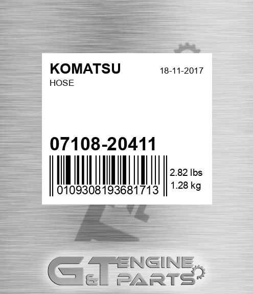 07108-20411 Hose for KOMATSU