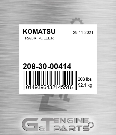 208-30-00414 Track Roller for KOMATSU
