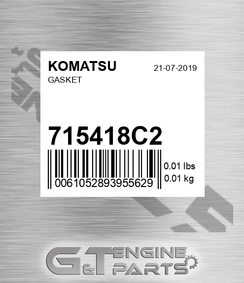 715418C2 Gasket for KOMATSU