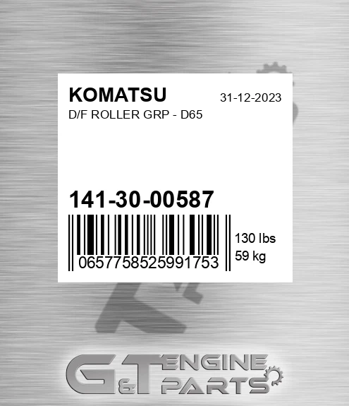 141-30-00587 D/f Roller Grp - D65 for KOMATSU