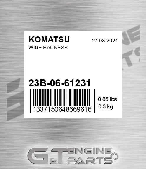 23B-06-61231 Wire Harness for KOMATSU