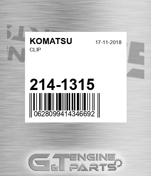 214-1315 Clip for KOMATSU