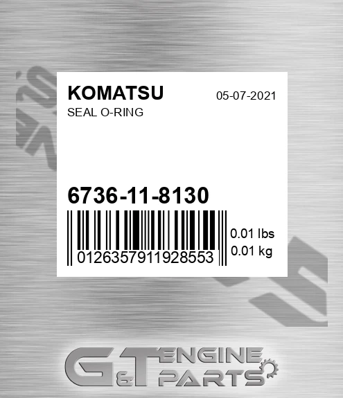 6736-11-8130 Seal O-ring for KOMATSU