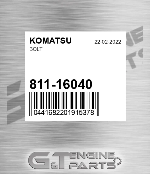 811-16040 Bolt