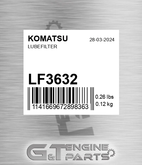 LF3632 Lubefilter