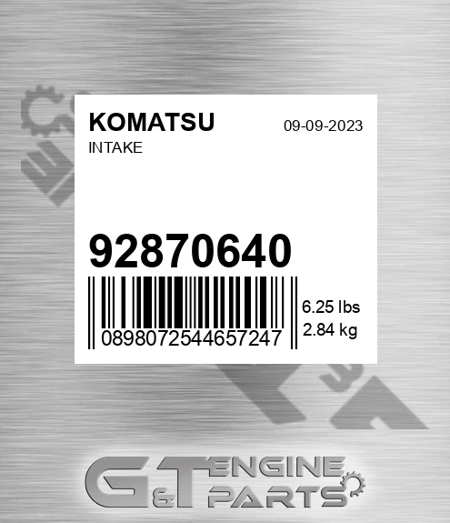 92870640 Intake
