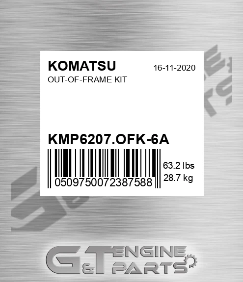 KMP6207.OFK-6A Out-of-frame Kit for KOMATSU