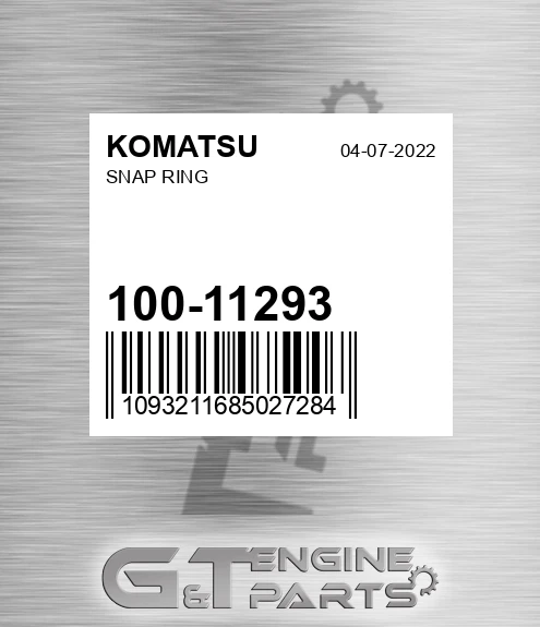100-11293 Snap Ring